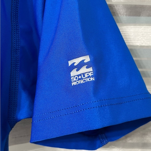 Billabong Blue UPF 50+ Rash Guard Swim Shirt - Picture 4 of 8